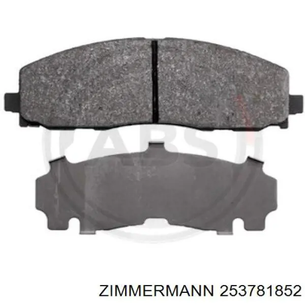 Купить 253781852 Zimmermann Колодки тормозные