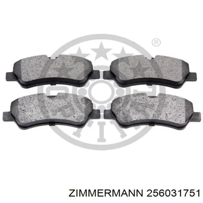 Задние тормозные колодки 256031751 Zimmermann