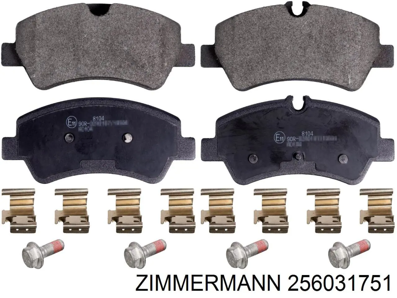 Задние дисковые колодки Zimmermann 256031751