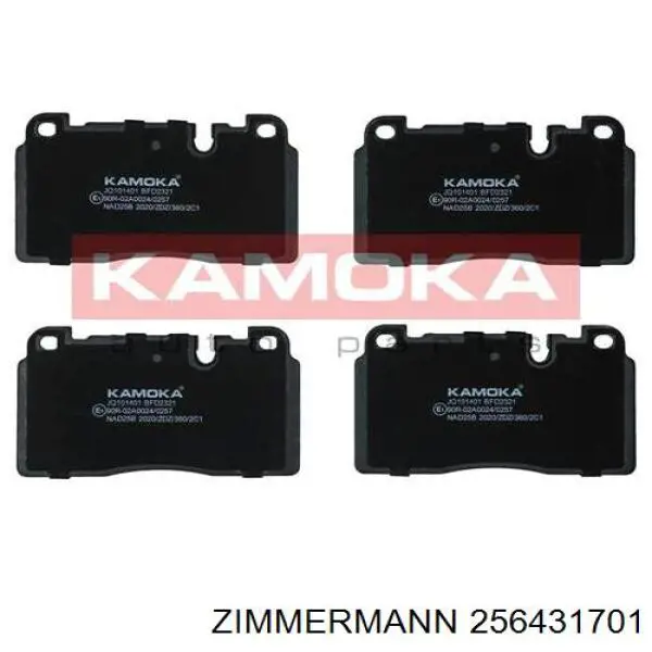 Передние тормозные колодки 256431701 Zimmermann