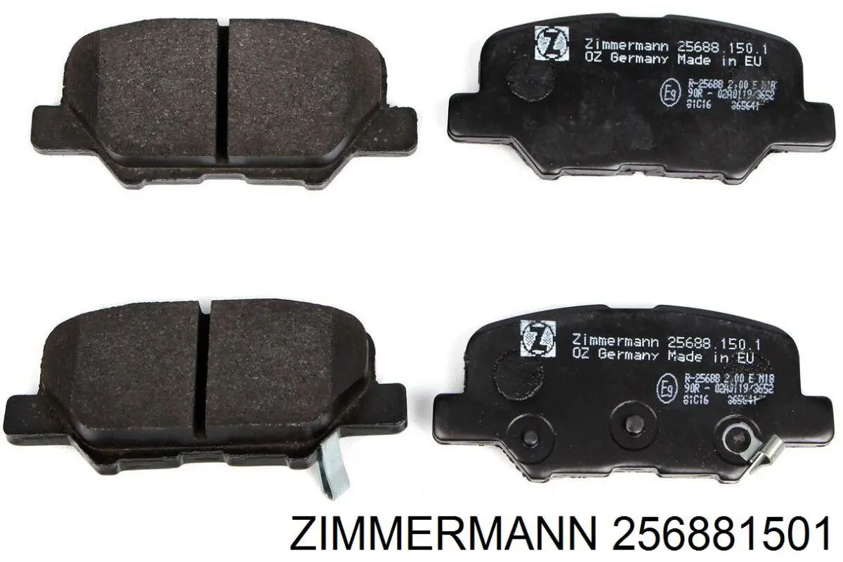 Задние тормозные колодки 256881501 Zimmermann