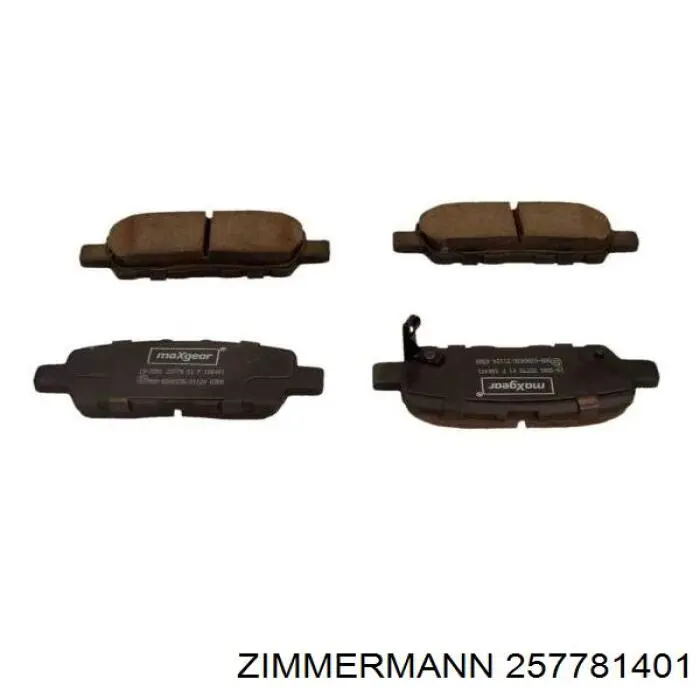 Колодки дисковые  Zimmermann 257781401 цена, от 26.61 USD