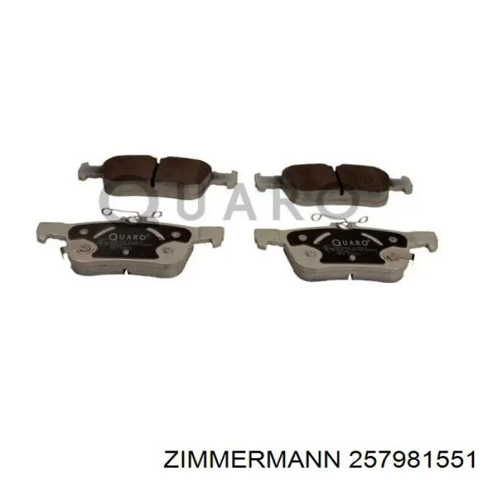 Колодки дисковые  Zimmermann 257981551 цена, от 54.06 USD