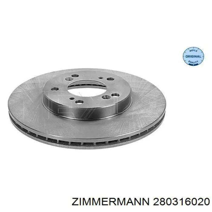 Передний тормозной диск Zimmermann 280316020