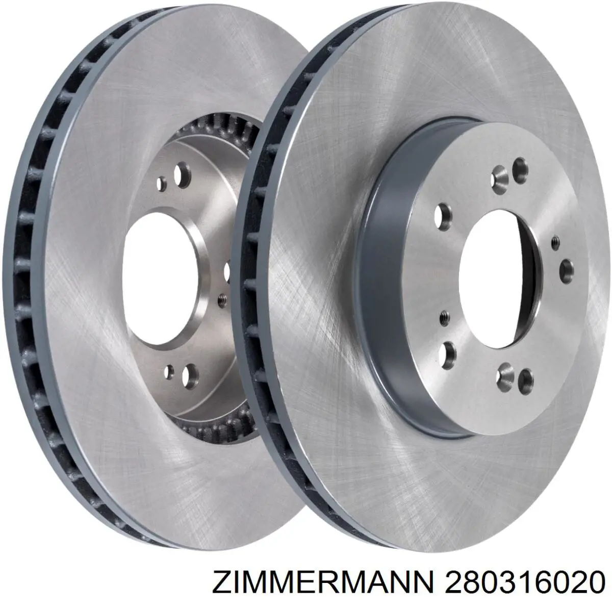 Передние тормозные диски 280316020 Zimmermann