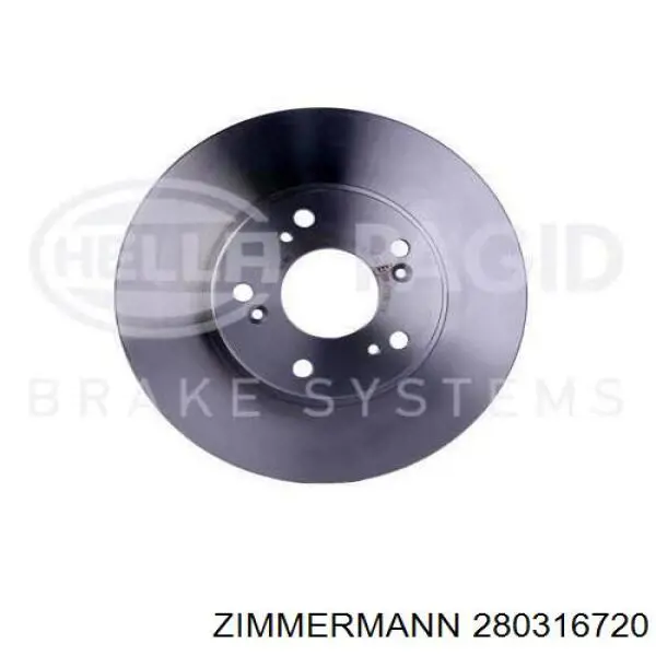 Тормоз дисковый передний Zimmermann 280316720 цена, от 41.35 USD