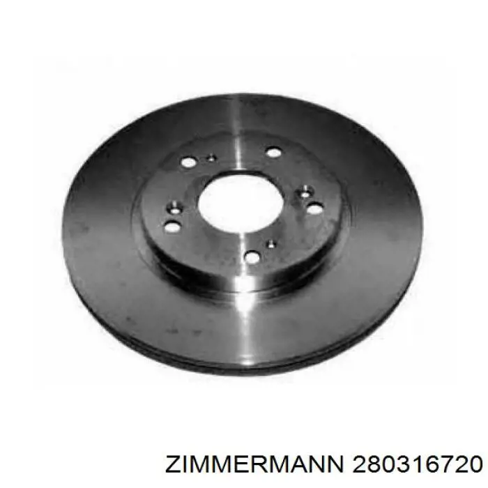 Передние тормозные диски 280316720 Zimmermann