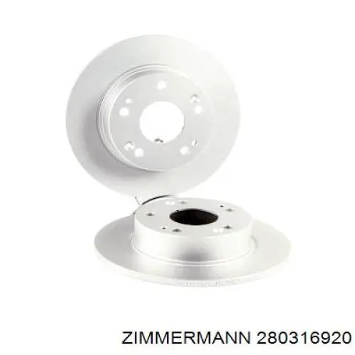 Купить 280316920 Zimmermann Диск тормозной задний
