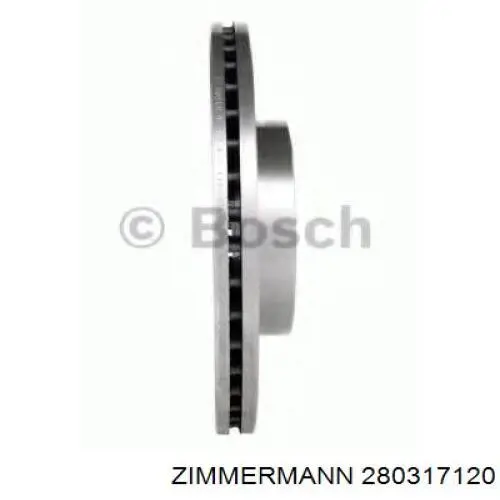 Тормоз дисковый передний Zimmermann 280317120 цена, от 55.81 USD