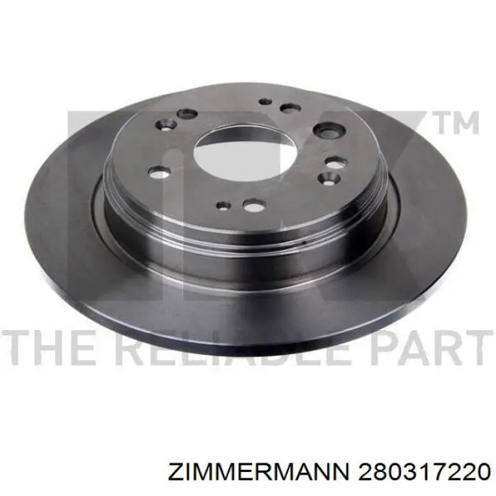 Задний дисковый тормоз Zimmermann 280317220