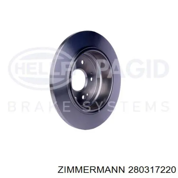 Купить 280317220 Zimmermann Диск тормозной задний