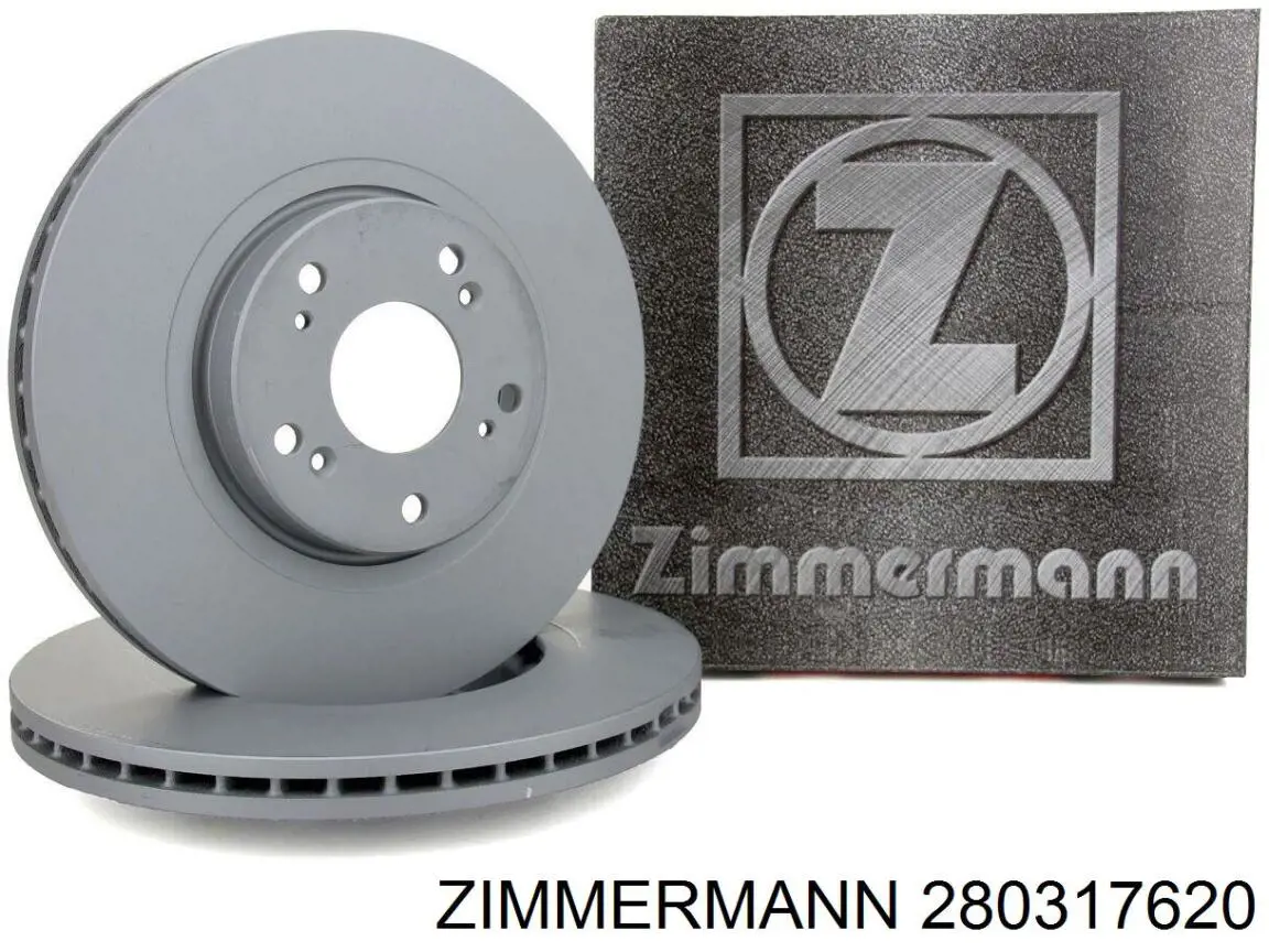 280317620 Zimmermann диск тормозной передний