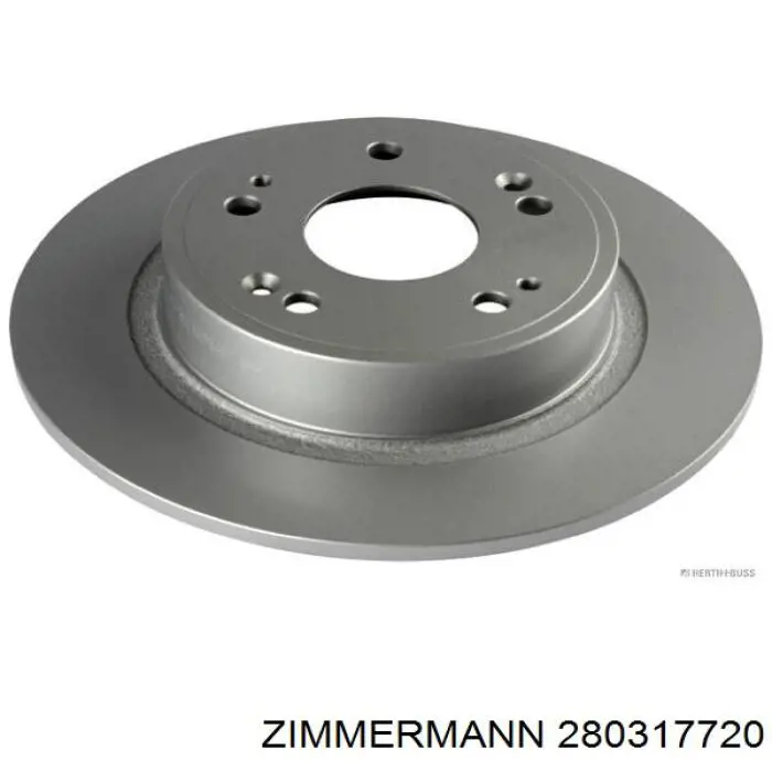Купить 280317720 Zimmermann Диск тормозной задний
