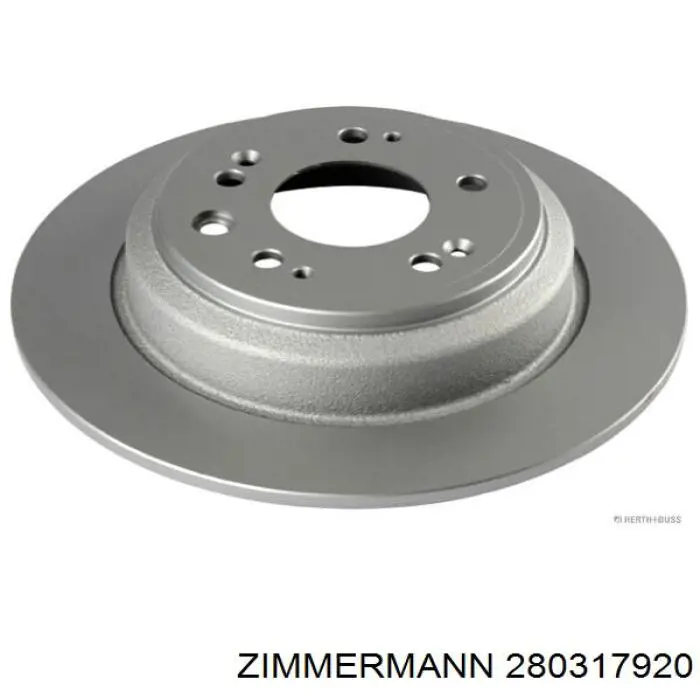 Задний тормозной диск Zimmermann 280317920 цена, от 50.43 USD