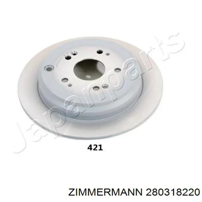 Диск гальмівний задній 280318220 Zimmermann