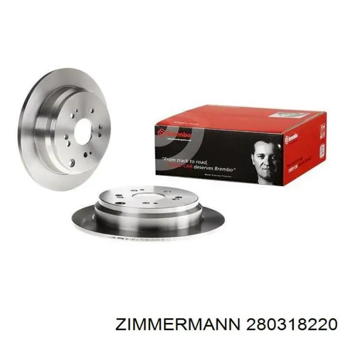 280318220 Zimmermann Дисковый тормоз