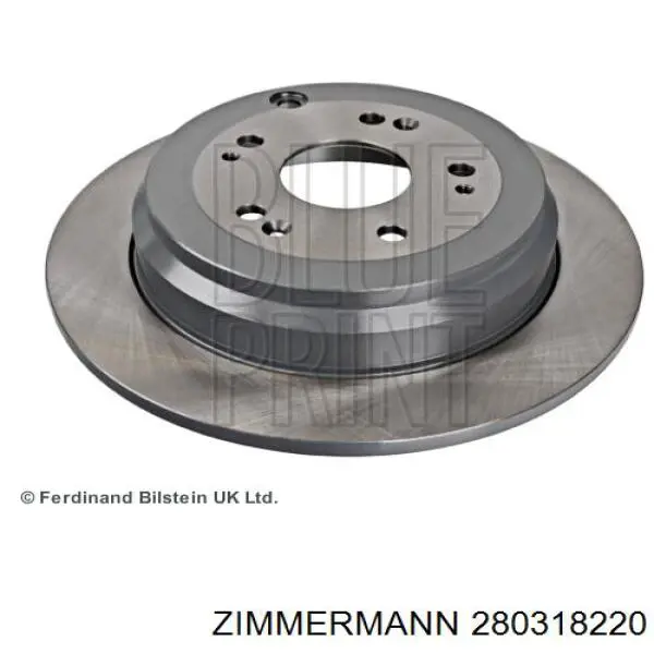 Купить 280318220 Zimmermann Диск тормозной задний