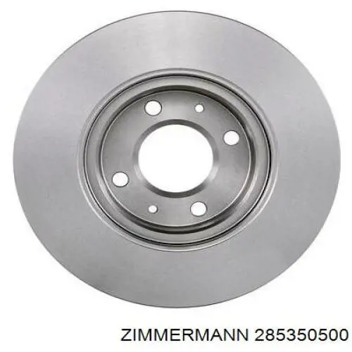 Передние тормозные диски 285350500 Zimmermann