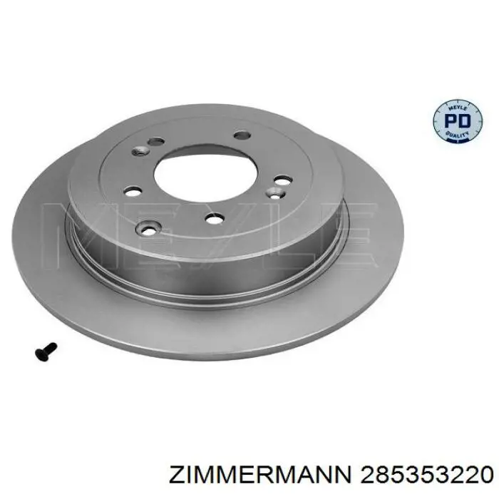 Задний тормозной диск Zimmermann 285353220 цена, от 52.75 USD