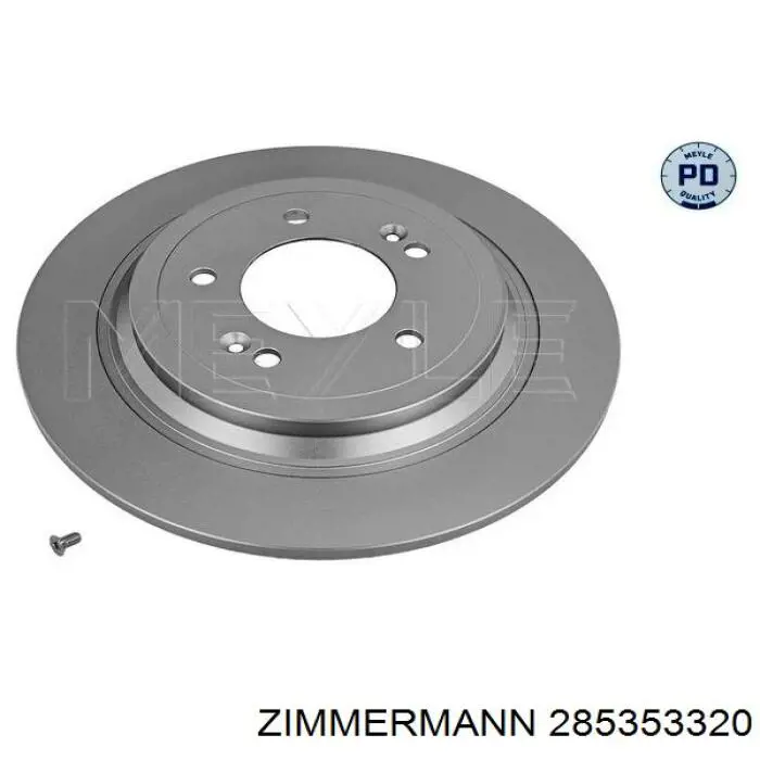 Задний тормозной диск Zimmermann 285353320 цена, от 49.91 USD