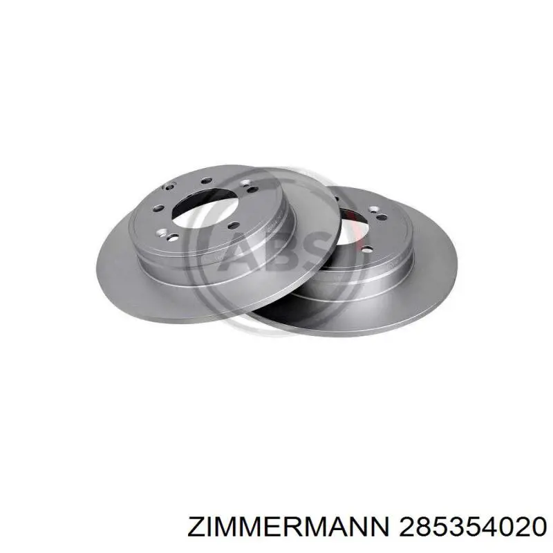 Задний тормозной диск Zimmermann 285354020 цена, от 1771.87 UAH