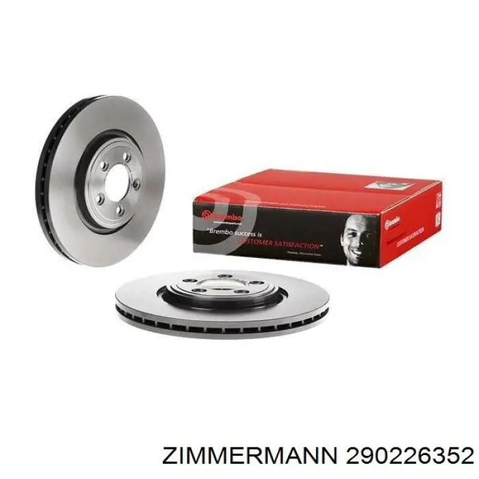 Передний тормозной диск Zimmermann 290226352