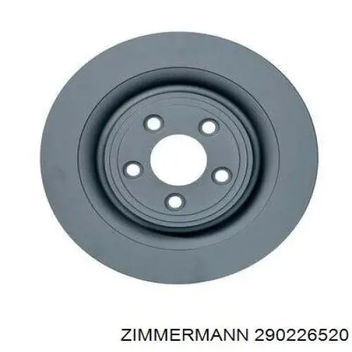 Купить 290226520 Zimmermann Диск тормозной задний