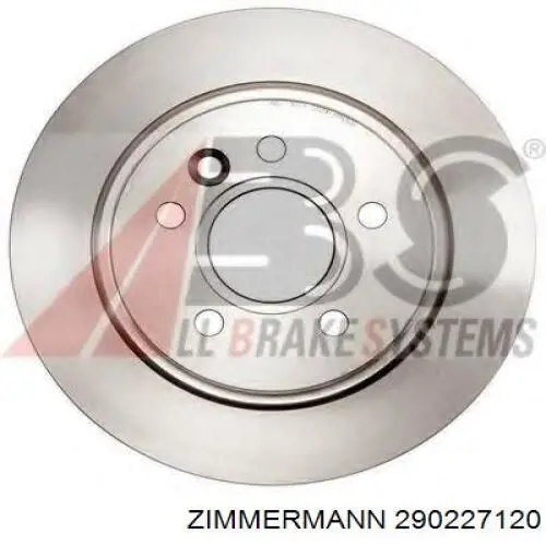 Тормозные диски 290227120 Zimmermann