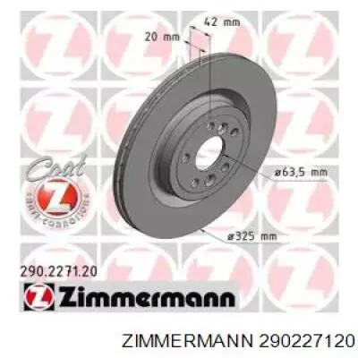 Задний тормозной диск Zimmermann 290227120 цена, от 76.49 USD