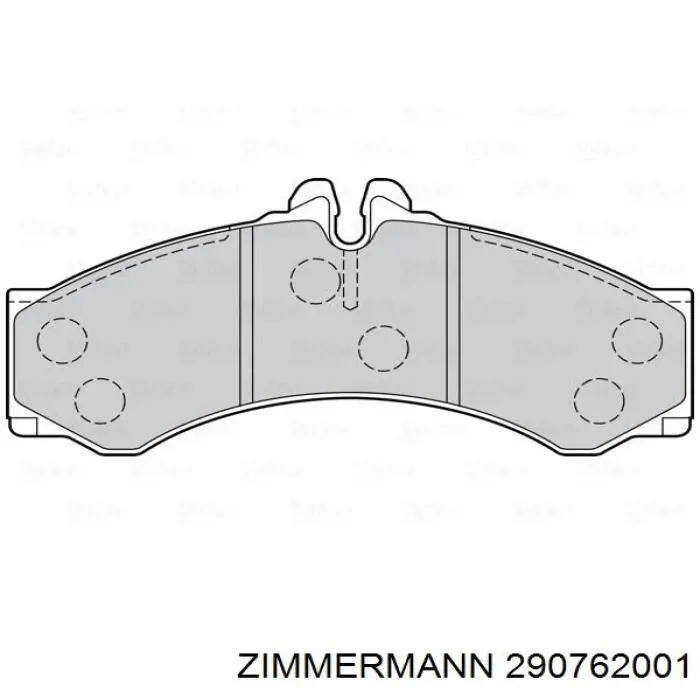 Купить 290762001 Zimmermann Колодки тормозные