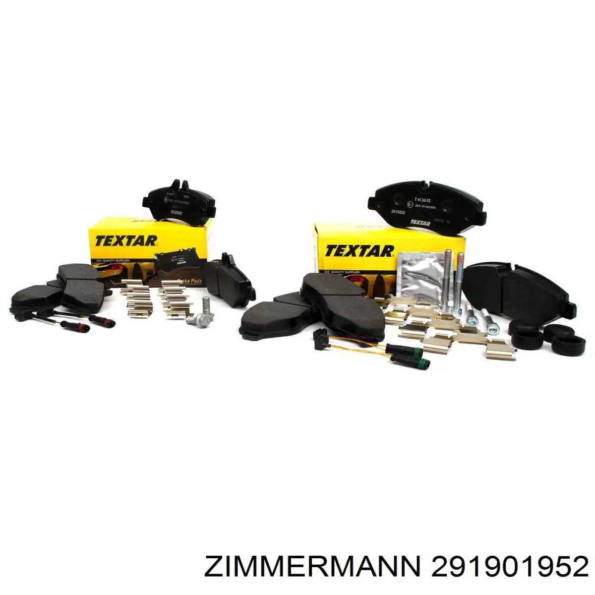 Купить 291901952 Zimmermann Колодки тормозные задние, дисковые