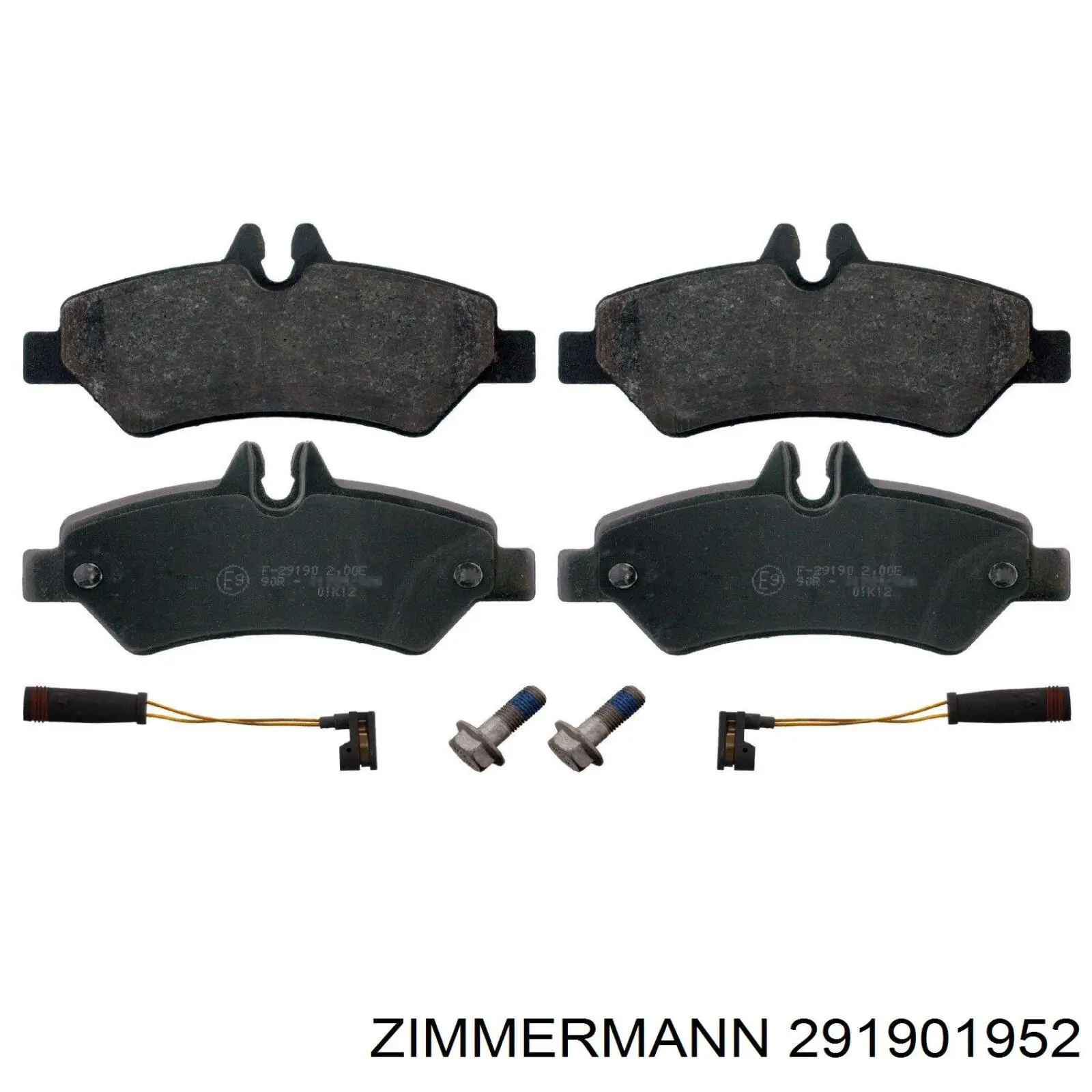 Колодки дисковые  Zimmermann 291901952 цена, от 18.20 USD