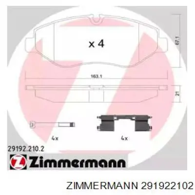 Колодки Zimmermann 291922102 цена, от 43.43 USD