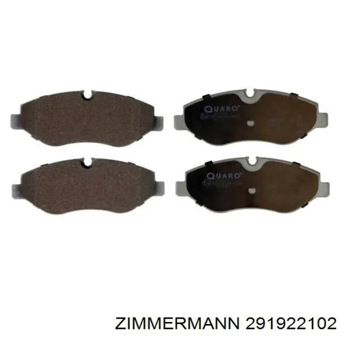 Купить 291922102 Zimmermann Колодки тормозные