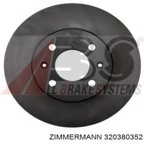 Тормоз дисковый передний Zimmermann 320380352 цена, от 31.94 USD