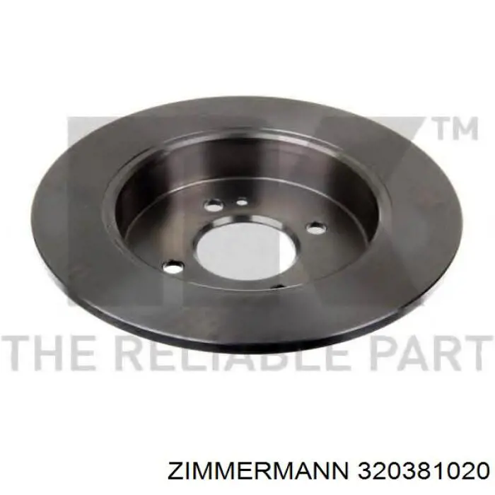 Задний дисковый тормоз Zimmermann 320381020