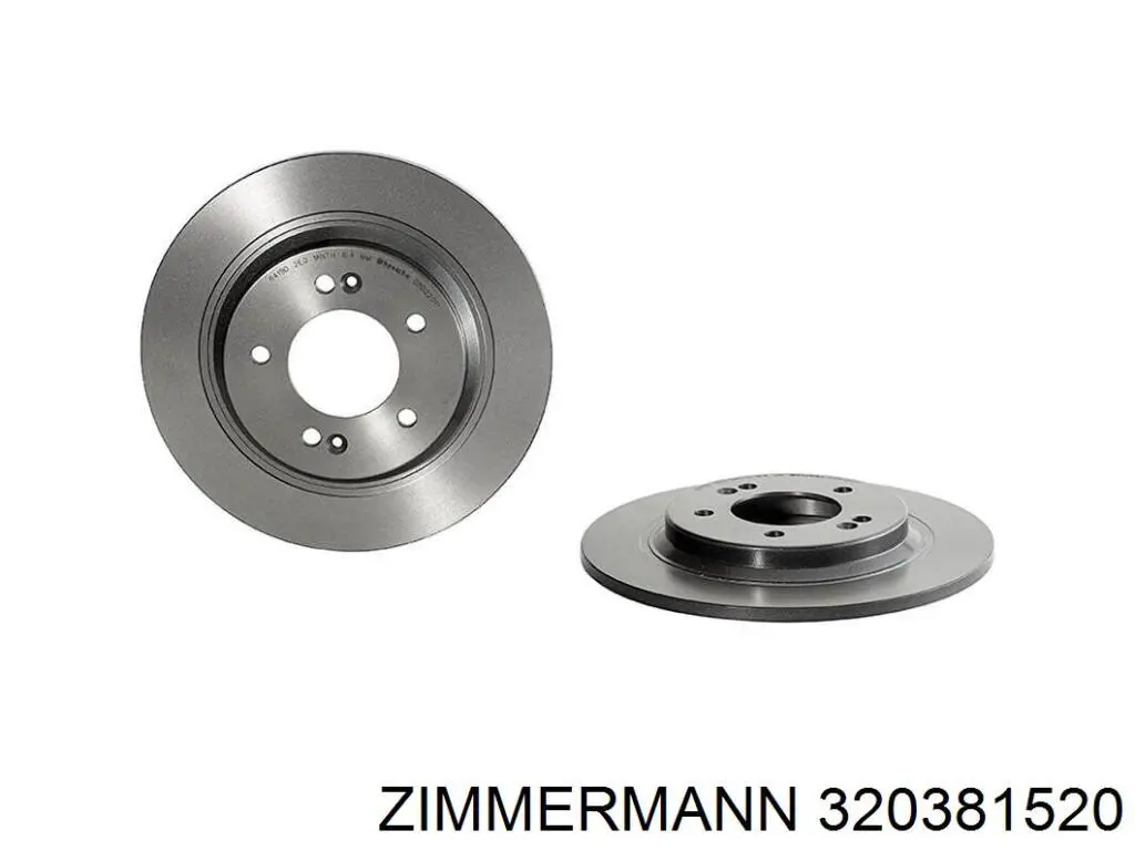 Тормозные диски 320381520 Zimmermann
