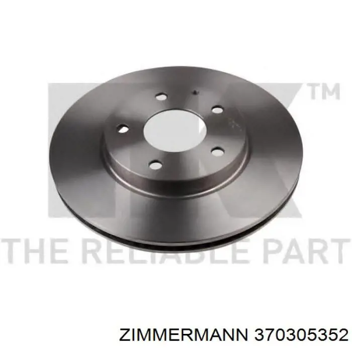 Тормоз дисковый передний Zimmermann 370305352 цена, от 80.23 USD