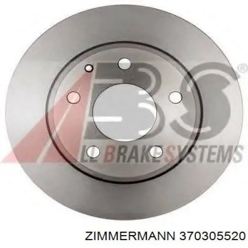 Купить 370305520 Zimmermann Диск тормозной задний