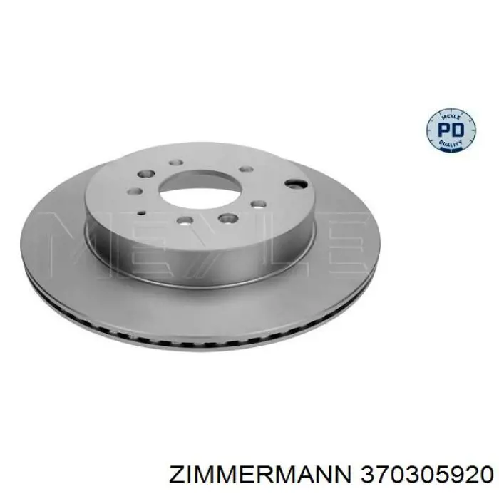 Купить 370305920 Zimmermann Диск тормозной задний