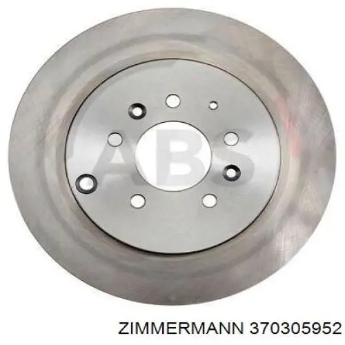 Задний дисковый тормоз Zimmermann 370305952