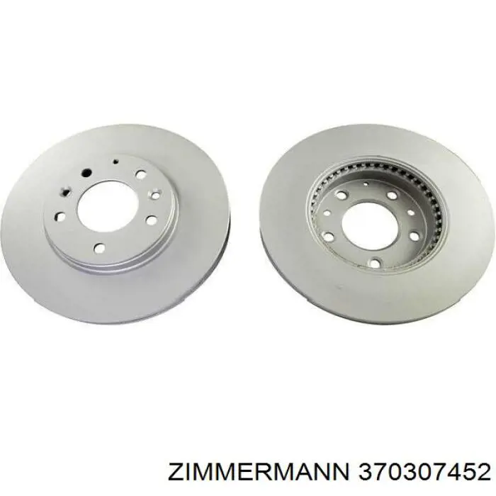 Передние тормозные диски 370307452 Zimmermann