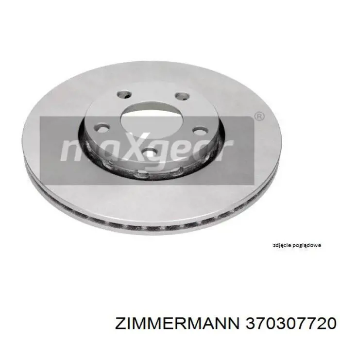 370307720 Zimmermann Диск тормозной передний
