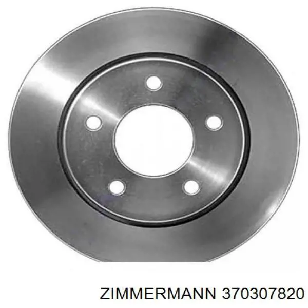Купить 370307820 Zimmermann Диск тормозной задний