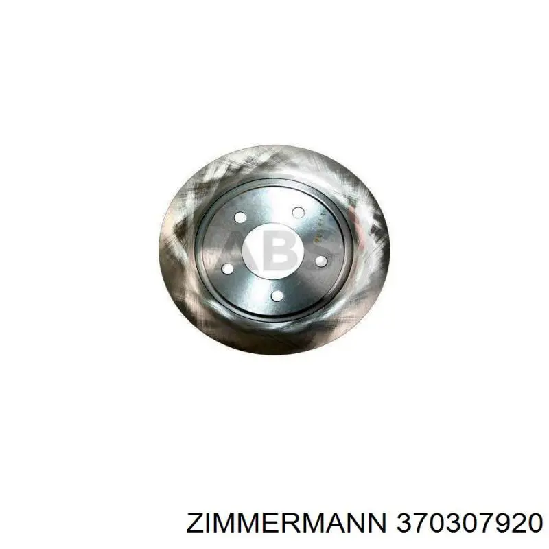 Купить 370307920 Zimmermann Диск тормозной задний