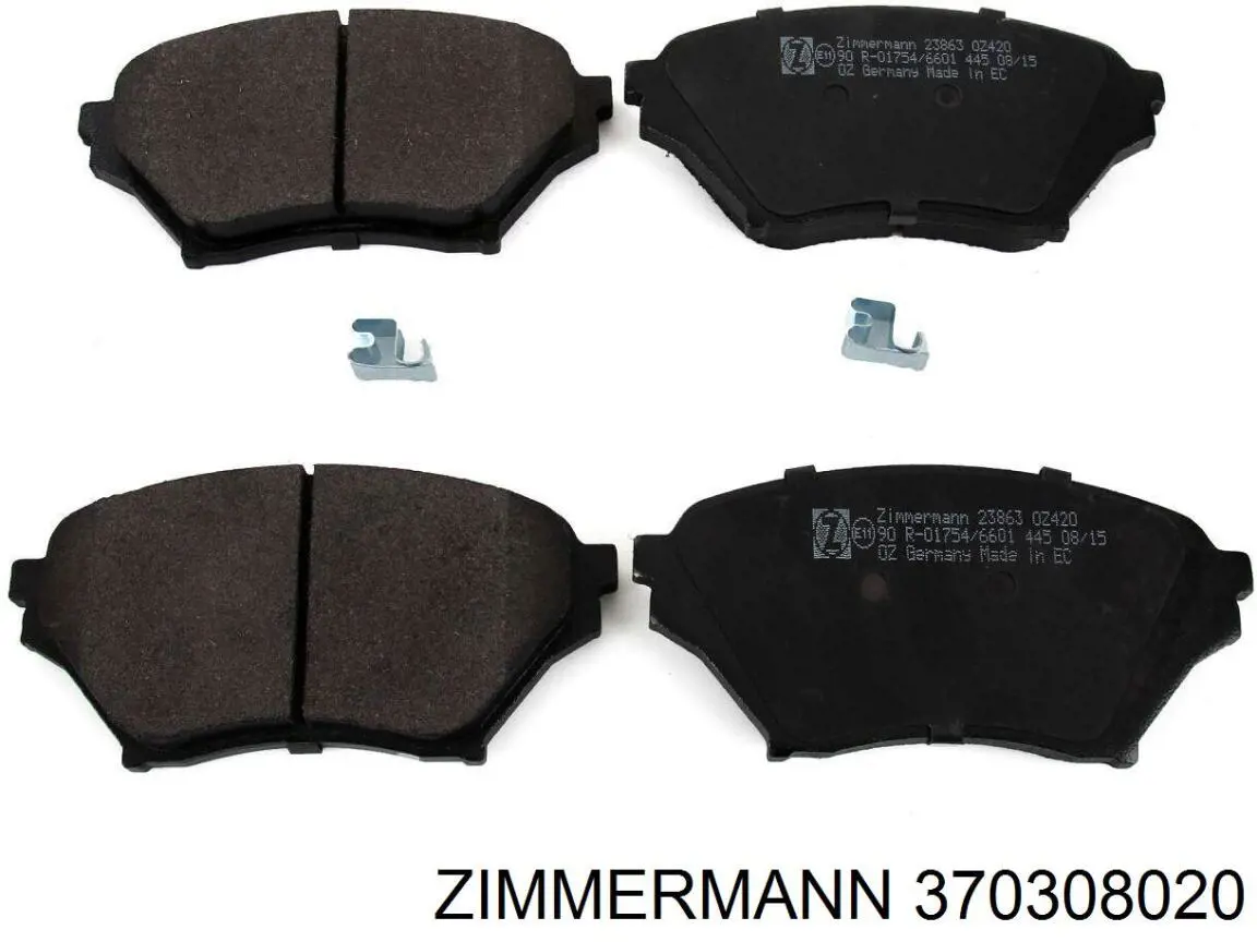 Передние тормозные диски 370308020 Zimmermann