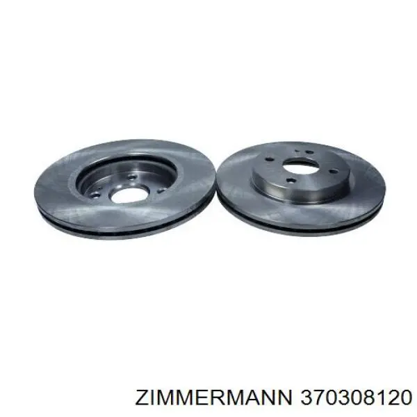 Передние тормозные диски 370308120 Zimmermann
