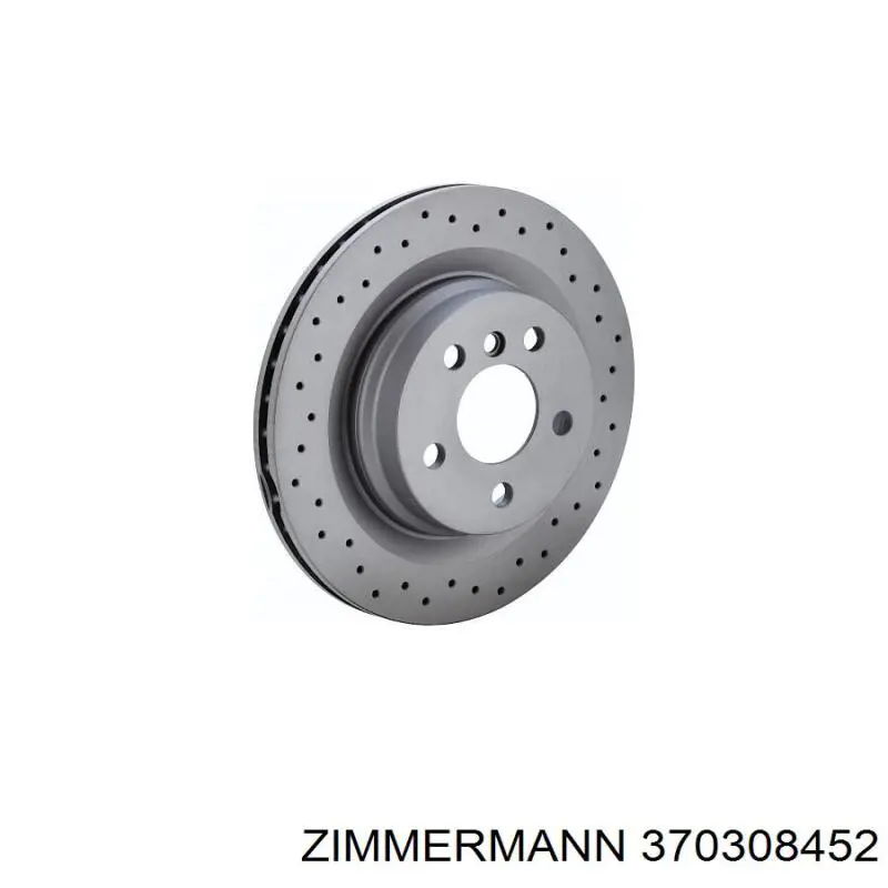 Передние тормозные диски 370308452 Zimmermann