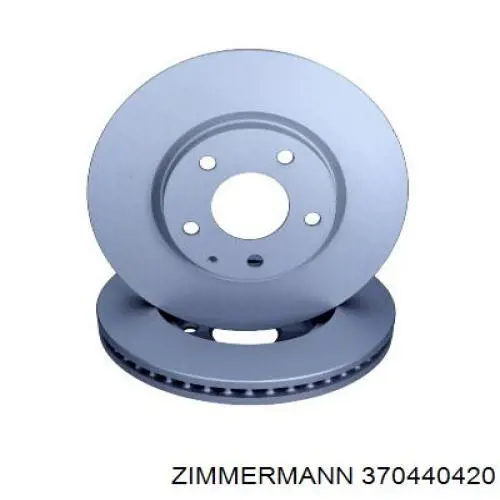Передние тормозные диски 370440420 Zimmermann