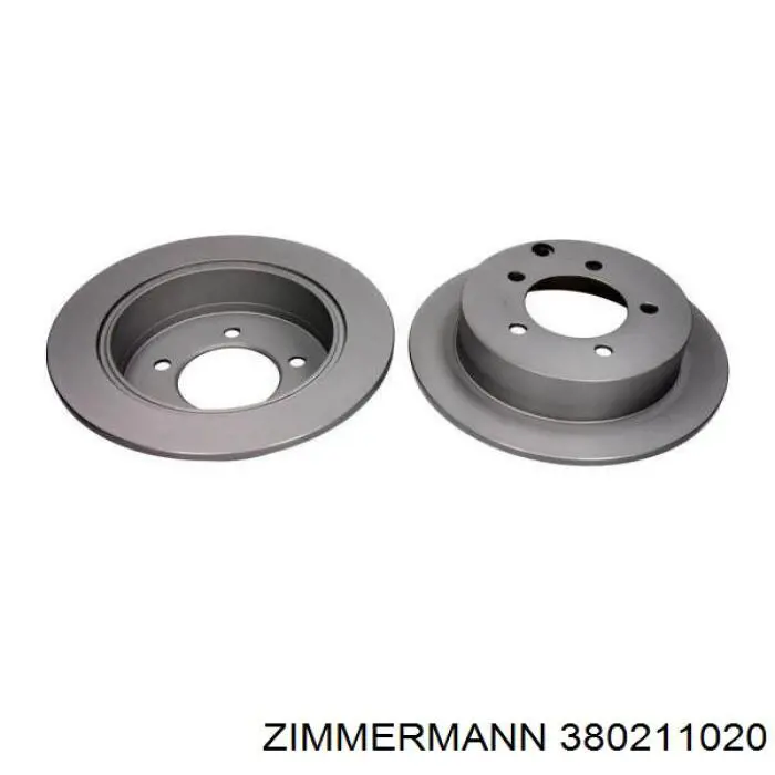 Задний тормозной диск Zimmermann 380211020 цена, от 44.49 USD